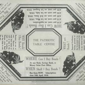 Sixth War Loan Patriotic Table Centre (for using in large restaurants) (plate 143)