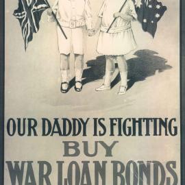 Sixth War Loan posters  - 'Our Daddy is Fighting ...' (plate 144)