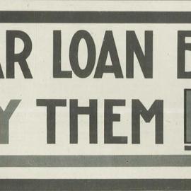 Commonwealth Bank - Advertising - 6th War Loan posters and other printed material - Windscreen stickers and streamers - 1918 (plate 147)
