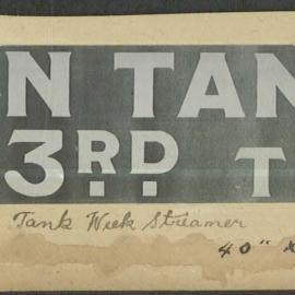 Commonwealth Bank - 6th War Loan posters and other printed material - Windscreen stickers and streamers - 3 April 1918 (plate 148)