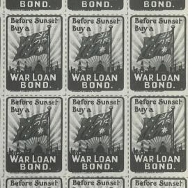 Sixth War Loan poster stamps (for use on backs of envelopes) (plate 154)