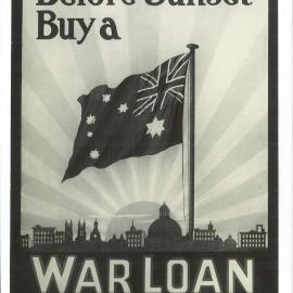Sixth War Loan posters - 'Before Sunset buy a War Loan Bond' (plate 156)