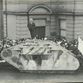 Sixth War Loan Campaign activities NSW - Tank Week, April 1918 - Tank visit to Balmain - 3 April 1918 (plate 164)