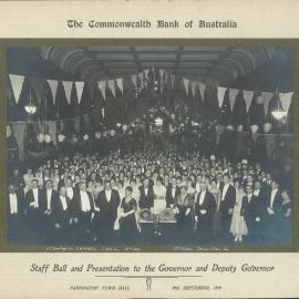 Commonwealth Bank - Head Office - Staff Ball and Presentation to the Governor and Deputy Governor - 19 September 1919 (plate 185)