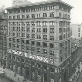 Commonwealth Bank - Head Office cnr Pitt Street & Martin Place - Bonds & Stock - Loan Raising World War I - First Peace Loan Advertising  - 25 September 1919 (plate 188)