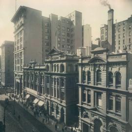 Commonwealth Bank - Head Office cnr Pitt Street & Martin Place - Exterior Post Office Chambers and Mercantile Mutual building - March-April 1920 (plate 195)