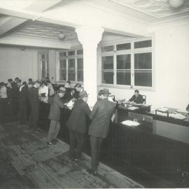 Commonwealth Bank - Head Office - Interior of new War Loan offices - Inscribed Stock Department - April-May 1920  (plate 197)