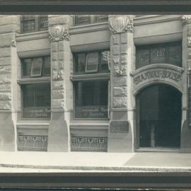 Commonwealth Bank - Branches - Stanway House, King Street, Sydney - Exterior - 1913 (plate 204)