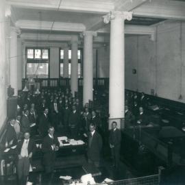 Commonwealth Bank - Stanway House, King Street, Sydney - Interior - Opening Day - 20 January 1913 (plate 206)