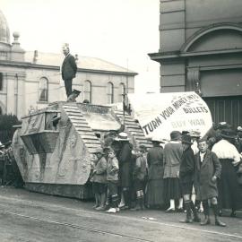 Commonwealth Bank - Sixth War Loan Campaign activities - Tank Week NSW - Tank visit to Balmain - 3 April 1918 (plate 296)