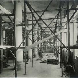 Commonwealth Bank - Head Office cnr Pitt Street & Martin Place - Construction - Ground floor - 27 January 1916 (plate 335)