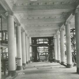 Commonwealth Bank - Head Office cnr Pitt Street & Martin Place - Construction - Banking Chamber - 25 February 1916 (plate 336)
