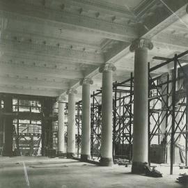 Commonwealth Bank - Interior - Head Office cnr Pitt Street & Martin Place Construction - Banking Chamber -  25 February 1916 (plate 337)