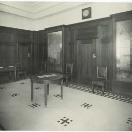 Commonwealth Bank - Head Office, 120 Pitt Street - Vestibule entrance to Governor's rooms - 16 October 1916 (plate 344)