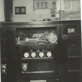 Commonwealth Bank - Head Office cnr Pitt Street & Martin Place - Interior upon completion - Pneumatic tube dispatch box - 5 September 1916 (plate 362)