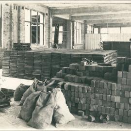 Commonwealth Bank - Head Office cnr Pitt Street & Martin Place -  First floor construction - 22 February 1915 (plate 393)