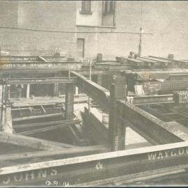 Commonwealth Bank - Head Office cnr Pitt Street & Martin Place - Construction - 13 September 1914 (plate 424)