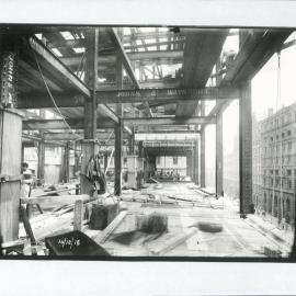 Commonwealth Bank - Head Office cnr Pitt Street and Martin Place - Construction - 10 December 1915 (plate 435)