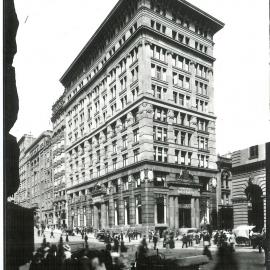 Commonwealth Bank - Head Office cnr Pitt Street & Martin Place - Exterior upon completion (view 2) - c.1916 (plate 443)
