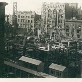Government Savings Bank of N.S.W. - Head office 48-50 Martin Place - Construction - Exterior - 3 June 1925 (plate 458)