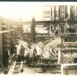 Government Savings Bank of N.S.W. - Head Office - 48-50 Martin Place - Construction - Exterior - May 1925 (plate 474)