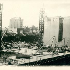 Government Savings Bank of N.S.W. - Head Office 48-50 Martin Place - Construction - Exterior - 5 August 1925 (plate 475)