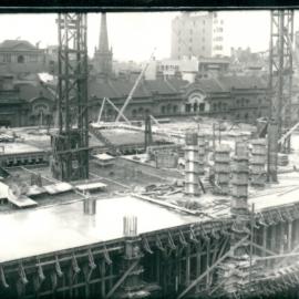 Government Savings Bank of N.S.W. - Head Office 48-50 Martin Place - Construction - Exterior - 1925 (plate 478)
