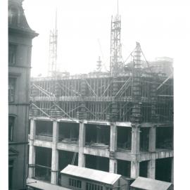 Government Savings Bank of NSW - Head Office 48-50 Martin Place - Construction - Exterior - c.1924-1927 (plate 480)