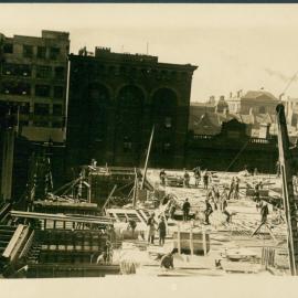 Government Savings Bank of N.S.W. - Head Office 48-50 Martin Place - Construction - Exterior - 5 August 1925 (plate 485)