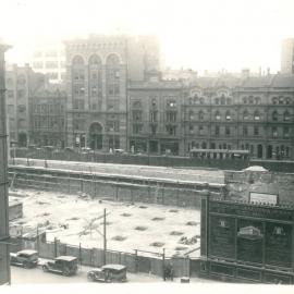 Government Savings Bank of N.S.W. - Head Office - 48-50 Martin Place - Construction - taken from G.S.B. balcony - December 1924 (plate 486)