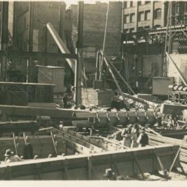 Government Savings Bank of N.S.W. - Head Office - 48-50 Martin Place - Construction - Exterior - May 1925 (plate 497)