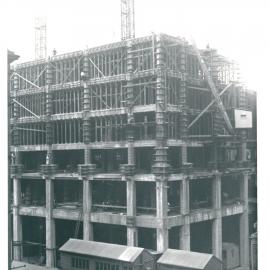 Government Savings Bank of NSW - Head Office 48-50 Martin Place - Construction - Exterior - 7 September 1925 (plate 504)