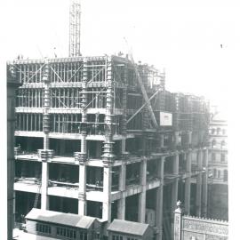 Government Savings Bank of NSW - Head Office 48-50 Martin Place - Construction - Exterior - 7 September 1925 (plate 505)