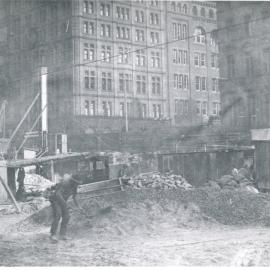 Government Savings Bank of N.S.W. - Head Office 48-50 Martin Place - Construction - Excavation - July 1924 (plate 510)