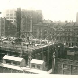 Government Savings Bank of N.S.W. - Head Office 48-50 Martin Place - Construction - Exterior - 26 June 1925 (plate 519)