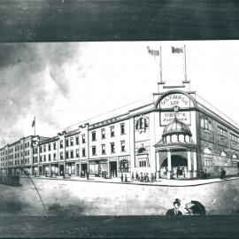 Miscellaneous - Non-bank premises - Wests pictures, Olympia Limited, Paddington - Artist's impression c.1911 (plate 539)