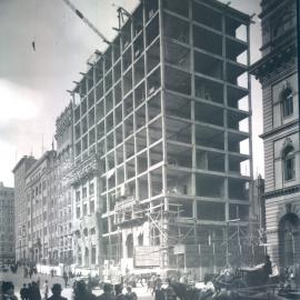 Commonwealth Bank of Australia - Head Office - 48-50 Martin Place - Exterior - Construction - c.June-July 1915 (plate 556)