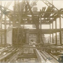 Commonwealth Bank - Head Office cnr Pitt Street & Martin Place - Construction, 5th floor - 11 January 1915 (plate 579)