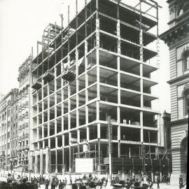 Commonwealth Bank - Head Office cnr Pitt Street and Martin Place - Construction - 19 March 1915 (plate 581)