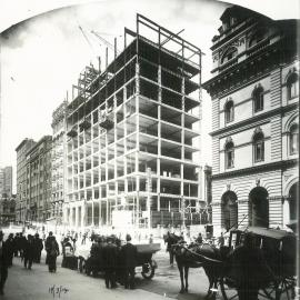 Commonwealth Bank - Head Office cnr Pitt Street and Martin Place - Construction - 19 March 1915 (plate 582)