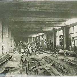 Commonwealth Bank - Head Office - Cnr Pitt Street & Martin Place - Construction - 7th floor - 22 April 1915 (plate 602)
