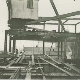 Commonwealth Bank - Head Office - Cnr Pitt Street & Martin Place - Construction - Roof - 22 April 1915 (plate 603)