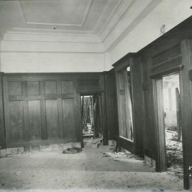 Commonwealth Bank - Head Office cnr Pitt Street & Martin Place - Construction - 2nd floor paneling - 27 January 1916 (plate 619)