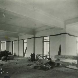 Commonwealth Bank - Head Office cnr Pitt Street & Martin Place - Construction - 3rd floor - 27 January 1916 (plate 622)