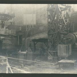Commonwealth Bank - Head Office cnr Pitt Street & Martin Place - Construction - 7 July 1914 (plate 650)