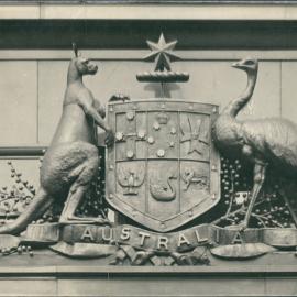 Head Office facade - Australian Coat of Arms (plate 656)