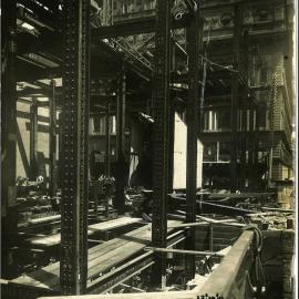 Commonwealth Bank - Head Office cnr Pitt Street & Martin Place - Construction - 22 October 1914 (plate 689)