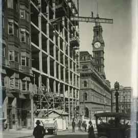 Head Office - Construction of new premises (view from Moore Street) - 12 March 1915 (plate 696)