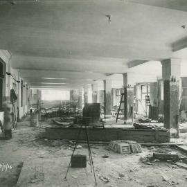 Commonwealth Bank - Head Office cnr Pitt Street & Martin Place - Construction - 1st floor - 27 January 1916 (plate 706)