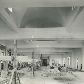Commonwealth Bank of Australia - Head Office, 120 Pitt Street & Martin Place - Construction - Staff dining room - 11 April 1916 (plate 710)